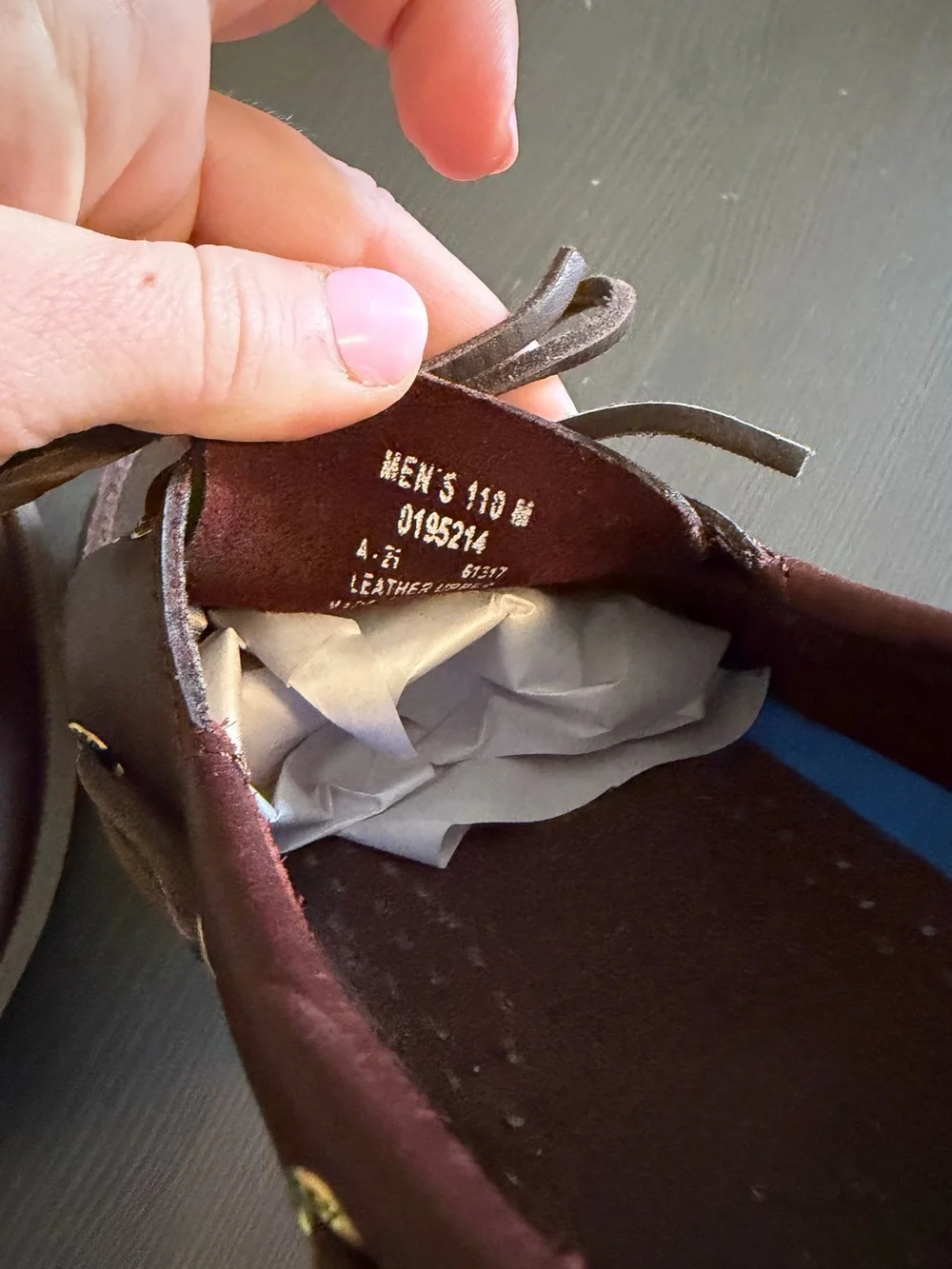 Sperry Men’s DarK Brown Leather Boat Shoes